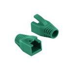 Set mansoane de protectie mufe RJ-45 Logilink MP0035G, pentru cablu UTP, FTP, SFTP, Cat6, RJ-45 tata, plastic, 50 bucati, Verde, LogiLink