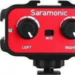Adaptor audio Saramonic SARAMONIC SR-AX100 - 3,5 mm in/out pentru camere VDSLR, Saramonic