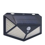 Panou Led Solar MRG MCL114 ,114 LED, Senzor miscare, Incarcare solara, Negru, 