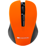 CANYON 2.4GHz wireless optical mouse with 4 buttons  DPI 800/1200/1600  Orange  103.5*69.5*35mm  0.06kg