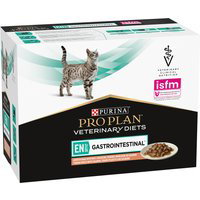 Purina Pro Plan Veterinary Diets Feline EN ST/OX Gastrointestinal със сьомга - 10 x 85 г