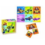 Puzzle in cutie BRIMAREX Mickey și piloții de curse