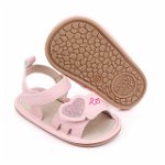 Sandalute roz pentru fetite - Love, Superbebeshoes