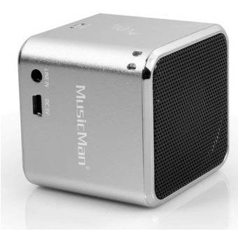 Player MusicMan SoundStation Mini portabil, argintiu, TECHNAXX
