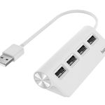 Hub Extern 200120 4 Porturi USB 2.0 480Mbps Alb, Hama