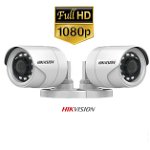 Sistem supraveghere video Hikvision 2 camere de exterior 2MP 1080P, FULL HD, IR 20m, HIKVISIONKIT