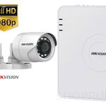 Sistem supraveghere video Hikvision 2 camere de exterior 2MP 1080P, FULL HD, IR 20m, HIKVISIONKIT