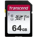 Card Transcend 300S SDXC 64GB Clasa 10 UHS-I/U3 (TS64GSDC300S), Transcend