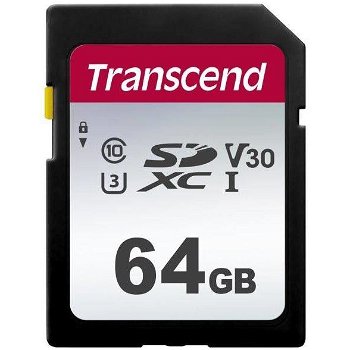 SDC300S SDXC, 64GB, Clasa 10, Transcend