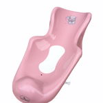 Reductor de baie cu baza antialunecare, Bear Dark Pink