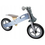 Bicicleta fara pedale din lemn cu roti din spuma EVA R10 R-Sport - Gri, R-Sport