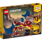 LEGO 31102 Creator 3-in-1 Fire Dragon, Tiger, Scorpion Building Set, Real and Mythical Creatures Toy
