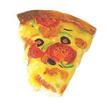 Jucarie pizza din vinil 14x12x3 cm