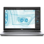 Laptop Dell Precision 3561, Intel Core i7-11850H, 15.6inch, RAM 16GB, SSD 512GB, nVidia T600 4GB, Linux, Gri