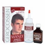 Sampon colorant pentru barbati saten Manly, 25 ml, Gerocossen, Gerocossen