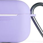 Husa de protectie, Beline, Compatibil cu Apple AirPods 3, Poliuretan/Policarbonat, Violet