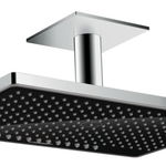 Palarie de dus Hansgrohe Rainmaker Select 460 cu 2 jeturi negru-crom si brat de tavan 100mm necesita set de baza, Hansgrohe