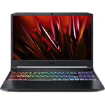Laptop Gaming Acer Nitro 5 AN515-45 cu procesor AMD Ryzen™ 7 5800H, 15.6" Full HD, 16GB, 1TB SSD, NVIDIA® GeForce® RTX™ 3070 8GB, No OS, Shale Black