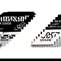 Baterie ceas Maxell SR44W V357 AG13 1.55V, oxid de argint, 10buc/cutie, MAXELL Baterie ceas Maxell SR44W V357 AG13 1.55V, oxid de argint, 10buc/cutie, MAXELL