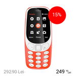 NOKIA 3310 (2017) Dual Sim 3G Rosu, NOKIA