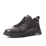 Sneakers confort piele, 7FSN30007 01-N, Negru