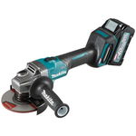 cordless angle grinder GA008GM201 XGT, 40V (blue/black, 2x Li-Ion XGT battery 4.0Ah, MAKPAC size 4), Makita