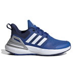 adidas Sportswear, Pantofi cu insertii din material textil RapidaSport, Alb/Albastru inchis