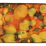 Caroline`s Treasures Carolines Comori 8976DDM Rezumat în Orange și Verdeață Dish uscare Mat Verde 14 x 21, 