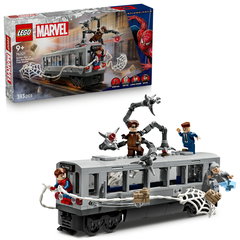 LEGO Marvel: Lupta de pe acoperisul trenului dintre Omul-Paianjen si Doc Ock 76321, 9 ani+, 393 piese