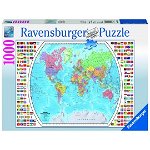 Puzzle Harta Politica A Lumii, 1000 Piese, Ravensburger