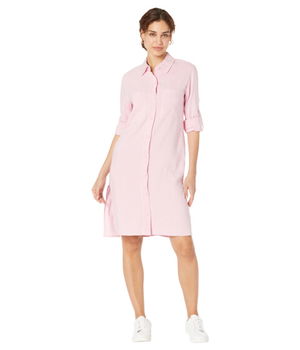 Imbracaminte Femei Monrow Linen Shirtdress Bubble Gum, Monrow