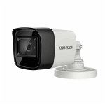 Camera supraveghere Hikvision Turbo HD bullet DS-2CE16D0T-ITFS(2.8mm); 2MP; Audio over coaxial cable, microfon audio incorporat; 2 MP CMOS; rezolutie: 1920 (H) × 1080 (V)@25fps; iluminare: 0.01 Lux@(F1.2, AGC ON), 0 Lux with IR; lentila: 2.8mm, dis, HIKVISION