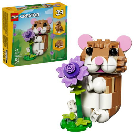 LEGO Creator. Hamster adorabil cu o floare 31376 166 piese