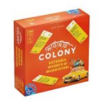 Joc societate Word Colony Inventii si Inventatori, 100 carti de joc, extensie 1 jucator, Editia RO