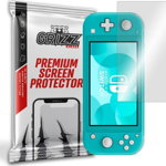 Folie de protectie Grizz Glass, Sticla hibrida, Compatibil Nintendo Switch Lite, Transparent, GrizzGlass