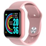 Ceas smartwatch L18, Bluetooth, Pedometru, Monitorizare Somn si Activitati, Notificari, Pink, FitPro