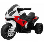 Motocicleta electrica BMW S1000 RR MINI, roti din plastic, scaun tapitat, 67x35.5x42 cm, putere 6V - Rosu