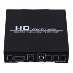 Convertor cu switch input SCART / HDMI FullHD  la output HDMI / Coaxial  / Audio