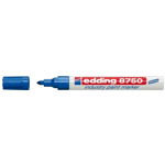 Marker permanent Edding 8750, cu vopsea, corp aluminiu, varf rotund, 2-4 mm, albastru, Edding