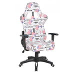 Scaun Gamer Fin 3415 Piele ecologica Multicolor, 