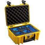 Outdoor Case Type 3000 for GoPro Hero 12 (fits even GoPro Hero 9/10/11), charge-in-case. Yellow, B&W