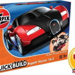 Kit model plastic Airfix Quickbuild Bugatti Veyron negru/rosu