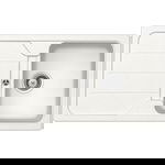 Set chiuveta bucatarie Schock Formhaus D-100 si baterie bucatarie Schock Cosmo Cristalite Alpina cu dus extractibil 86 x 50 cm, Natürlich