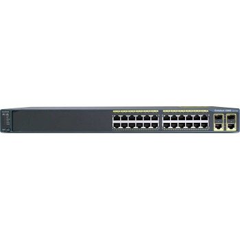 Switch Cisco Catalyst 2960 Plus 24 10/100 PoE + 2 T/SFP LAN Base