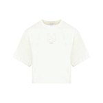 Off-White OFF-WHITE SMALL ARROW PEARLS CROP TEE TSHIRT NUDE & NEUTRALS, Off-White
