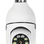 Camera supraveghere cu soclu E27 model XHW-5 vedere nocturna 1080P, GAVE