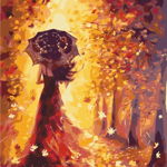 Set pictura pe numere - Golden autumn, Brushme