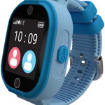 Smartwatch MyKi 4 Lite, Display IPS 1.3inch, Wi-Fi, Bluetooth, 3G, Camera, rezistent la apa, dedicat pentru copii (Albastru), MyKi