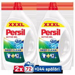 Detergent lichid PERSIL Deep Clean Freshness by Silan, 2 x 3.24l, 144 spalari