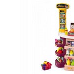Set de joaca pentru copii supermarket cu casa de marcat AliBibi, 44 accesorii, AliBibi